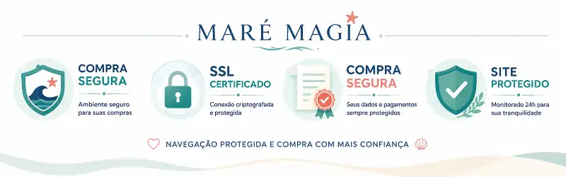 Compra segura, certificado SSL e site protegido da Maré Magia